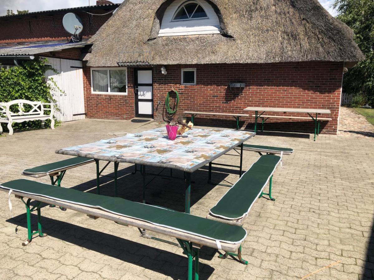Grosszuegiges Reetdachhaus An Der Nordsee Langenhorn Luaran gambar